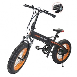 PXQ Electric Mountain Bike Electric Mountain Bike with 48V 250W High Power Battery 20 inch 7 Speeds Folding Mountain E-Bike Citybike Commuter Bicycle, Dual Disc Brakes and Suspension Fork, Black