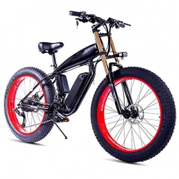 Fangfang Bike Electric Powerful Bicycle 26 Inch Electric Bike for Adult with 350W48V10Ah Full Charging Time 4-5 hours 27 Speed Aluminum Alloy Mountain E-Bike Max Speed 25km / h Load 150kg for Snow Beach Fat Tire Elec