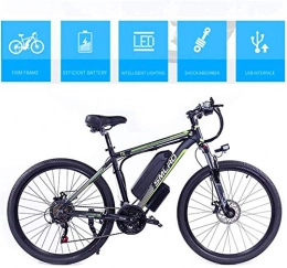 WJSWD Electric Mountain Bike Electric Snow Bike, 26 Inch 48V Mountain Electric Bikes for Adult 350W Cruise Control Urban Commuting Electric Bicycle Removable Lithium Battery, Full Suspension MTB Bikes Lithium Battery Beach Cruise