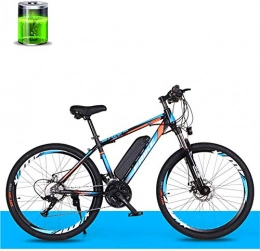 WJSWD Electric Mountain Bike Electric Snow Bike, Electric Bicycle, 26 Inch Electric Mountain Bike Adult Variable Speed Off-Road 36V250W Motor / 10AH Lithium Battery 50Km, 27-Speed City Bike Lithium Battery Beach Cruiser for Adult