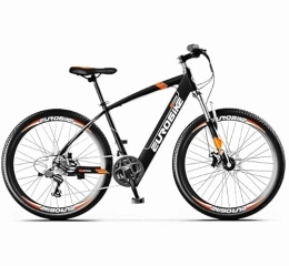 EUROBIKE  Eurobike EMTB 21 Speeds Electric Mountain Bike with 250W Motor and 36V Battery, 26 Inch Wheel, Lightweight Aluminium Frame, and Front Suspension E-Bike X7, Black