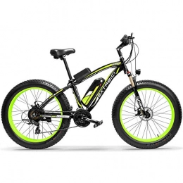 Extrbici Electric Mountain Bike Extrbici XF660 Electric Bike 48V 1000W Mens Mountain Ebike 7 Speeds 26 inch Fat Tire Road Bicycle Snow Bike Pedals with Disc Brakes and Suspension Fork (Removable Lithium Battery) (Green)
