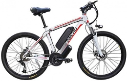 Fangfang Electric Mountain Bike Fangfang Electric Bikes, 26" Electric Mountain Bike for Adults, 360W Aluminum Alloy Ebike Bicycle Removable, 48V / 10A Lithium Battery, 21-Speed Commute Ebike for Outdoor Cycling Travel Work Out, E-Bike