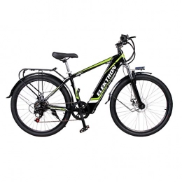 PINENG Bike Fat Tire Electric Moutain Bike, 50 Miles with Electric Assistance, Mens Women Mountain Folding E-Bike7 Speed Transmission System, City Mountain Bike Booster with Removable Battery and LCD Screen