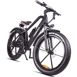 Feee Bike Feee Electric mountain bike, 26-inch hybrid bike / 18650 lithium battery, 48 V 6-speed hydraulic shock absorber and front and rear disc brakes, lifespan up to 70 km