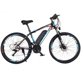 FFF-HAT Electric Mountain Bike FFF-HAT 250W Electric Bicycle Adult Electric Mountain Bike Moped, 26" Electric Bicycle 27 Speed Endurance 52 KM, with Removable 36V / 10A Lithium Ion Battery and Multi-function Instrument Panel