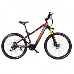 FFF-HAT Bike FFF-HAT 27.5-inch Bicycle Built-in Lithium Battery Electric Mountain Bike 27-speed Adult Variable-speed Long-distance Off-road Bike Shock Absorption and Comfort-Red Racing Version