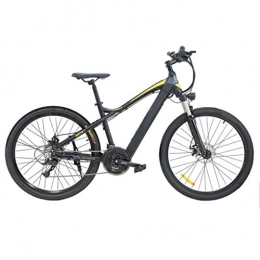 FFF-HAT Bike FFF-HAT 27.5-inch Stealth Lithium Battery Electric Mountain Bike 27-speed Variable-speed Long-distance Off-road Bicycle Shock Absorption and Comfort-Gray Riding Version