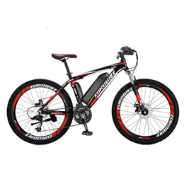 FFF-HAT Electric Mountain Bike FFF-HAT 27-speed Lithium Battery Electric Aluminum Alloy Mountain Bike 26 Inch Adult Variable Speed Off-road Bike Supports Three ModesThree Cutter Wheel