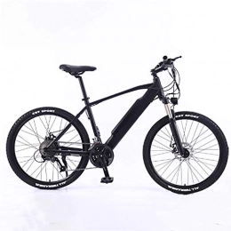 Macro Electric Mountain Bike Folding Electric Bike, for Adult 26" PremiumFull Suspension Electric Bicycle with 350W Motor, Removable 36V 10Ah Battery Electric Bike, 7-speed Gear, Black