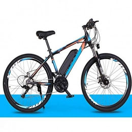 FZYE Electric Mountain Bike FZYE 26 In electric Bikes, 36V Lithium Battery Save Bike Bicycle Double Disc Brake Shock Absorber Adult Outdoor Cycling Travel, Blue