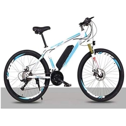 FZYE Electric Mountain Bike FZYE 26 In electric Bikes, 36V Lithium Battery Save Bike Bicycle Double Disc Brake Shock Absorber Adult Outdoor Cycling Travel, White