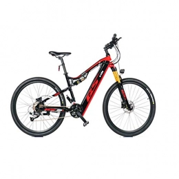 FZYE Electric Mountain Bike FZYE 27.5 inch Electric Bikes Air-pressure shock-absorbing fork, 48V / 17.5A Bicycle for Outdoor Cycling Travel Work Out Adult for Mens, Black