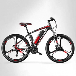 GASLIKE Electric Mountain Bike GASLIKE Adult 26 Inch Mountain Electric Bike Mens, 27 speed Off-Road Electric Bicycle, 250W Electric Bikes, 36V Lithium Battery, Magnesium Alloy Integrated Wheels, A, 10AH