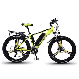 GFKD Electric Mountain Bike GFKD Electric Bikes for Adult, Mens Mountain Bike Magnesium Alloy Ebikes Bicycles All Terrain 26" 36V 350W Removable Lithium-Ion Battery for Outdoor Cycling Travel Work Out, Green, 13AH90KM