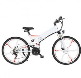 GHGJU Electric Mountain Bike GHGJU Bicycle electric bicycle 26 inch folding electric bicycle mountain bike moped adult Suitable for everyday sports and cycling (Color : White)