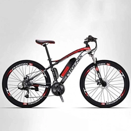 GQQ Bike GQQ Variable Speed Bicycle, Adult Mountain Electric Bike Men, 27 Speed Offroad Electric Bicycle, 250W Electric Bikes, 36V Lithium Battery, 27.5Inch, A, 8Ah, a