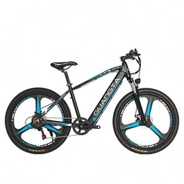GTWO Electric Mountain Bike GTWO 27.5 Inch 750W Electric Bicyle Mountain Bike 48V 15Ah Large Capacity Built-in Battery Lockable Suspension Fork (Black Blue B, Hydraulic Disc Brake)