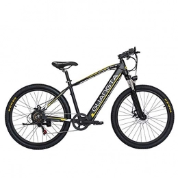 GTWO Electric Mountain Bike GTWO 27.5 Inch 750W Electric Bicyle Mountain Bike 48V 15Ah Large Capacity Built-in Battery Lockable Suspension Fork (Black Yellow A, Mechanical Disc Brake)