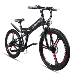 GTYW Electric Mountain Bike GTYW Electric Folding Bicycle Mountain Bicycle Moped 48V Lithium One Wheel Bicycle 26, Black-178*61*120cm