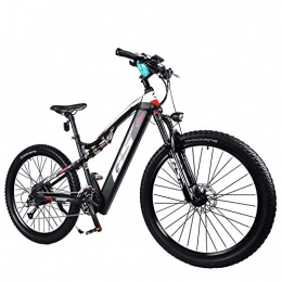 H&G Bike H&G 27.5'' Electric Mountain Bike for Adults, 240W Electric Bike 27 Speed Gear 48V / 17AH High-Efficiency Lithium Battery, Tire 27.5"x2.8'', black