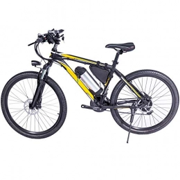 H&J Electric mountain bike, 26 inch aluminum alloy city frame (36V 250W) detachable lithium battery 7-speed electric bicycle mechanical disc brake
