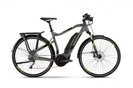 HAIBIKE Electric Mountain Bike HAIBIKE Sduro Trekking 4.0 Pedelec E-Bike Bike Grey / Black / Green 2019: Size: L