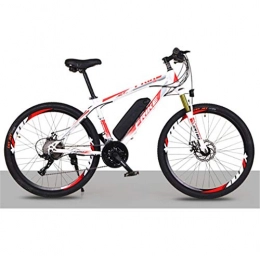 HAOXJ1 Electric Mountain Bike HAOXJ1 26'' Electric Mountain Bike, City commute electric bicycle with Removable Large Capacity Battery (36V 250W), Electric Bike 21 Speed Gear (Color : Red 2)