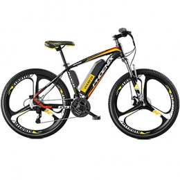 HAOYF Bike HAOYF E-Bike, 26-Inch E-MTB, Removable 36V 8 / 10 / 14Ah Lithium Battery 250W Electric Mountain Bike, 27-Level Shift Assisted, Front And Rear Disc Brakes, Yellow, 90KM