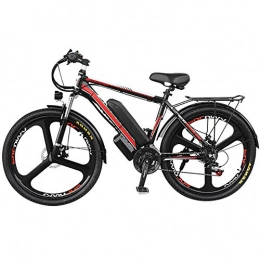HAOYF Bike HAOYF Electric Mountain Bike with 26" Super Lightweight Magnesium Alloy 3 Spokes Integrated Wheel, 10 / 14 / 17AH Removable Lithium Battery (Available for Selection), 14AH