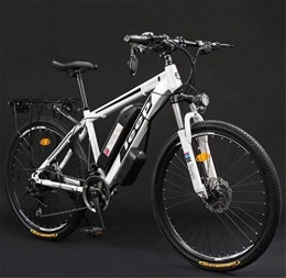 HCMNME Electric Mountain Bike HCMNME durable bicycle Adult 26 Inch Electric Mountain Bike, 36V Lithium Battery High-Carbon Steel 24 Speed Electric Bicycle, With LCD Display Alloy frame with Disc Brakes