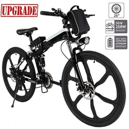 Hiriyt Bike Hiriyt 26'' Electric Mountain Bike with Removable Large Capacity Lithium-Ion Battery (36V 250W), Electric Bike 21 Speed Gear and Three Working Modes (Upgrade_Black)