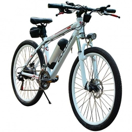 HJHJ Electric Mountain Bike HJHJ Electric mountain bike (36V / 250W) detachable battery 26-inch 21-speed road bike with LED front and rear disc brake speed up to 25km / H