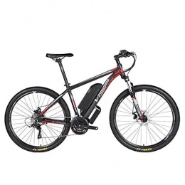 HJHJ Electric Mountain Bike HJHJ Electric mountain bike, 36V10AH lithium battery hybrid bicycle, (26-29 inches) bicycle snowmobile 24 speed gear mechanical line pull disc brake three working modes, Red, 29 * 19in