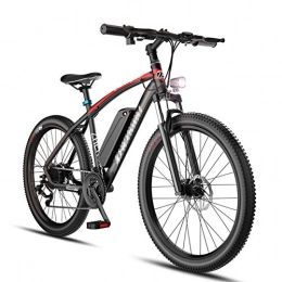 HLeoz Electric Mountain Bike HLeoz 26'' Electric Bicycle, Electric Mountain Bike for Adult Female / Male Removable Large Capacity Lithium-Ion Battery 48V 10.4Ah 27 Speed, Red
