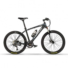 HLeoz Electric Mountain Bike HLeoz 26'' Electric Bicycle, Mountain Bikes Dual Full Suspension for Adults 36V 6.8Ah Removable Large Capacity Lithium-Ion Battery 240W 9 Speed Electric Mountain Bike, Black