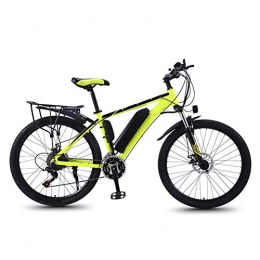 HLeoz Electric Mountain Bike HLeoz 26'' Electric Mountain Bike, Electric Bicycle Removable Large Capacity Lithium-Ion Battery 350W 13Ah and 21 Speed Gear E-Bike with Rear Seat, Yellow B, UE