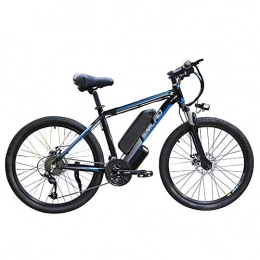 HLeoz Electric Mountain Bike HLeoz Electric Bicycle, 26'' Electric Mountain Bike with 350W Motor Removable Large Capacity Lithium-Ion Battery 48V 10Ah 21 Speed - e bike for Adults, D, US