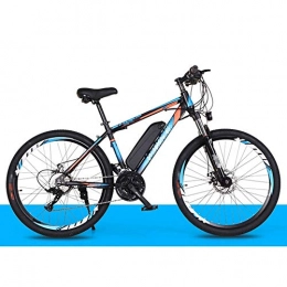 HLEZ Electric Mountain Bike HLEZ 26'' Electric Mountain Bike, Electric Bicycle with Removable Large Capacity Lithium-Ion Battery (36V 250W) for Adult Female / Male for Mountain Bike Snow Bike, Blue 1, UK