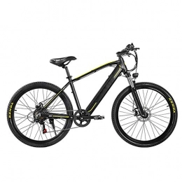 HLEZ Electric Mountain Bike HLEZ Electric Mountain Bike, 26'' Electric Bicycle 350W Mountain Bike 7 Speed 48V 9.6Ah Removable Lithium Battery Front & Rear Disc Brake for Adult Female / Male, black banner, UE