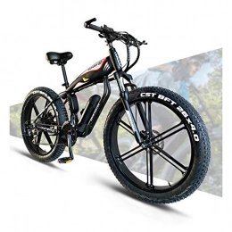HOME-MJJ Electric Mountain Bike HOME-MJJ 48V 14AH 400W Electric Bike 26 '' 4.0 Fat Tire Ebike 30 Speed Snow MTB Electric Adult City Bicycle For Female / Male With Large Capacity Lithium Battery (Color : 48V, Size : 18Ah)