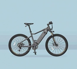 HongLianRiven Electric Mountain Bike HongLianRiven BMX Adult Electric Mountain Bike, 7 Speed 250W Snow Bikes, With HD LCD Waterproof Meter / 48V 10AH Lithium Battery Electric Bicycle, 26 Inch Wheels 5-29 (Color : Grey)
