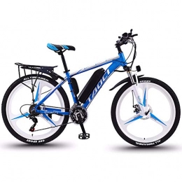 HSTD Electric Mountain Bike HSTD 26'' Electric Mountain Bike - Dual Disc Brakes Electric Bicycle, Three Working Modes, Removable Large Capacity Lithium-Ion Battery (36V 350W), 27 Speed Shifter, Electric City Bike Blue-O