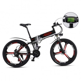 HUARLE Bike HUARLE Electric Mountain Bike, 26 Inch Folding E-bike with 3 Spokes Integrated Wheel, Disc Brake and Shimano 21 Speed Gear