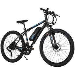 Huffy Bike Huffy Electric Mountain Bike E4880WP Ebike | 26 Inch Wheels, 21-Speed Shimano Gears, 36v 250W Motor, Removable Lithium-Ion Battery | Perfect for Commuting and Trail Riding