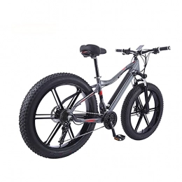 HULLSI Electric Mountain Bike HULLSI Electric Bike Aluminum Alloy for Adults, Mountain Bike 48V / 13Ah Removable Lithium Battery, 27 Speed Gears, Rough Wheel Snowmobile Double Disc Brakes