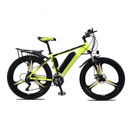 HULLSI Electric Mountain Bike HULLSI Electric Bike, Aluminum Alloy for Adults Mountain Bike with 350W Motor, 36V / 10Ah Removable Lithium Battery, 21Speed Gears, Double Disc Brakes, Green, 26 inch