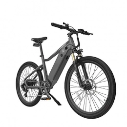 HWOEK Electric Mountain Bike HWOEK Adults Mountain Electric Bike, 250W Motor 26 Inch Outdoor Riding E Bike 7 Speed Transmission with Waterproof Meter Dual Disc Brakes with Rear Seat, Gray, A