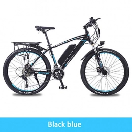 HWOEK Bike HWOEK Electric Mountain Bike, 26'' City Electric Bicycle for Adults with Removable 36V 8AH / 10AH / 13 AH Lithium-Ion Battery 27 Speed Shifter Aluminum Alloy Frame Unisex, black blue, 10AH