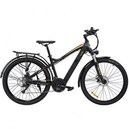 HY-WWK Electric Mountain Bike HY-WWK Adults Mountain Electric Bike, 27.5 inch Travel E-Bike Dual Disc Brakes with Mobile Phone Size LCD Display 27 Speed Removable Battery City Electric Bike, White Red, A 7.6Ah, Gray Orange